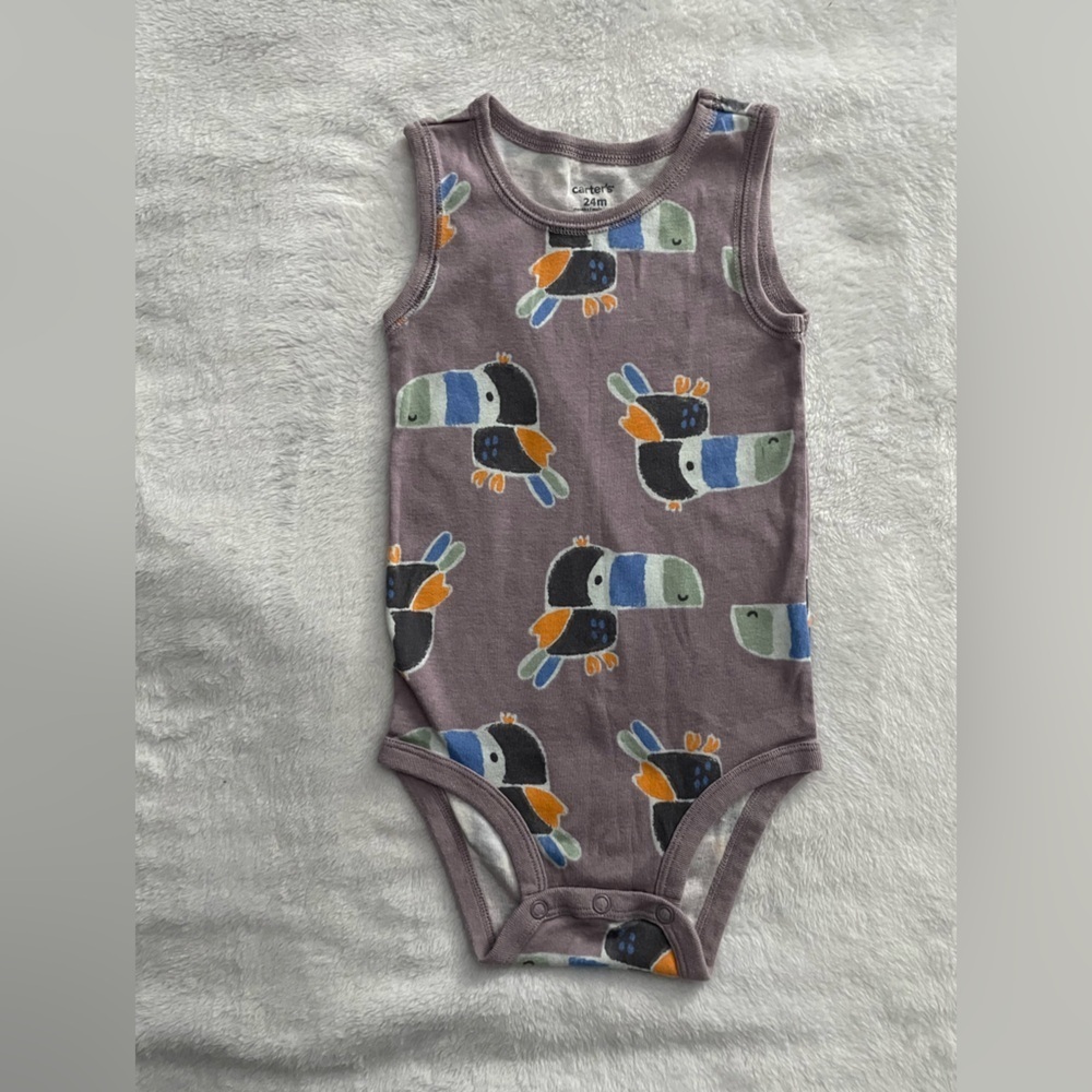 Carter's Purple Tucan tank one piece